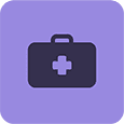 First aid kit icon