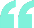 Turquoise quote icon