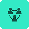 Team working icon