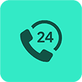 24h calls icon
