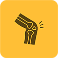 Physiotherapy knee icon
