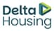 Delta Housing logo featuring the name in blue text and a green and blue triangular emblem on the right.
