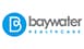 Baywater Healthcare logo featuring a stylized "B" in a blue circle next to the company name in gray and blue text.