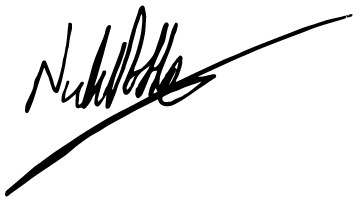 Nick Potter CEO's signature