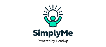 SimplyMe powered by HeadUp logo