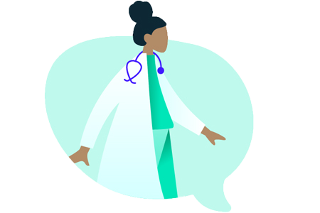 Lady doctor illustration