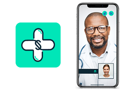 SimplyConsult icon and online doctor screenshot