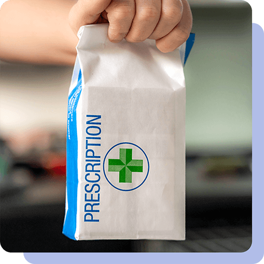 Prescription bag of medicaton