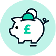 Piggy bank money icon