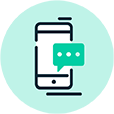 Mobile phone message icon