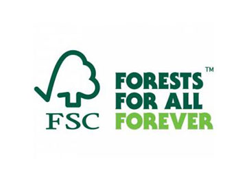 FSC logo with the Forests for all Forever tagline