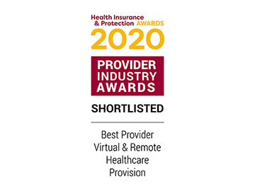 HIP Awards 2020 Shortlisted Best Provider Virtual and Remote Healthcare Provision logo
