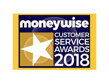 Moneywise Customer Service Awards 2018 logo